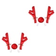 thumbnail image 1 of Scienceny 3 unids/set ciervos Navidad decoración coche vehículo nariz cuerno disfraz Kit Navidad cuernos adornos Auto decoración rojo 2piezas Scienceny  CBP106131, 1 of 5