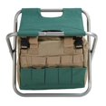 thumbnail image 1 of Tabouret pliant robuste et multifonctionnel pour jardinage, trousse à outils pliable pour jardiniers, argent, 1 of 4