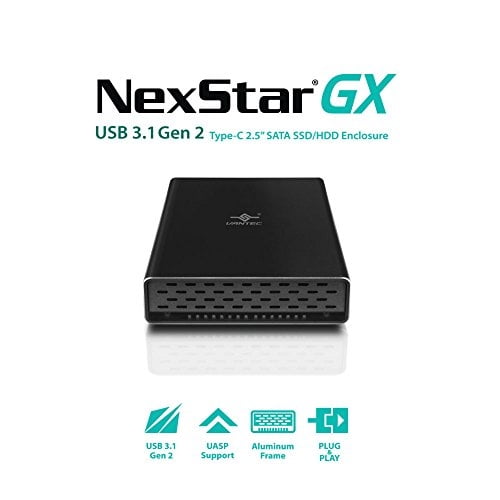 Vantec NexStar Gx USB 3.1 Gen 2 Tipo-C 2.5” SATA SSD/HDD Caja para uni