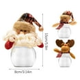 thumbnail image 3 of Christmas Cookie Jar with Santa Lid, Plastic Novelty Candy Container, Holiday Themed Storage for Sweets, Festive Kitchen Decor for Xmas Tabletop Display, Christmas Gifts For Women, 3 of 9