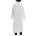 thumbnail image 5 of Mercatoo Kids Thobe for 𝐌uslim Boys 𝐈slamic Arabic Long Sleeve Kaftan Robe Zipper Prayer Dress for Boys 𝐌uslim Thobe Eid Outfit, 5 of 9