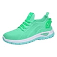 thumbnail image 2 of IEMIEMIEM Women's Flying Woven Sneakers 2026 Athletic Walking Shoes Comfortable Breathable Running Workout Wide Toe Box Non Slip Work Air-Cushion Arch Support Tennis Shoes Light Green 7.5 Wide, 2 of 5