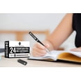 thumbnail image 6 of Wordsworth & Black 24 Pack Fountain Pen Ink Refills - Set of 24 Black Ink Cartridges - International Standard Size - Length APPR 2.3" - Base Diameter APPR 0.24" - Disposable and Generic, 6 of 9