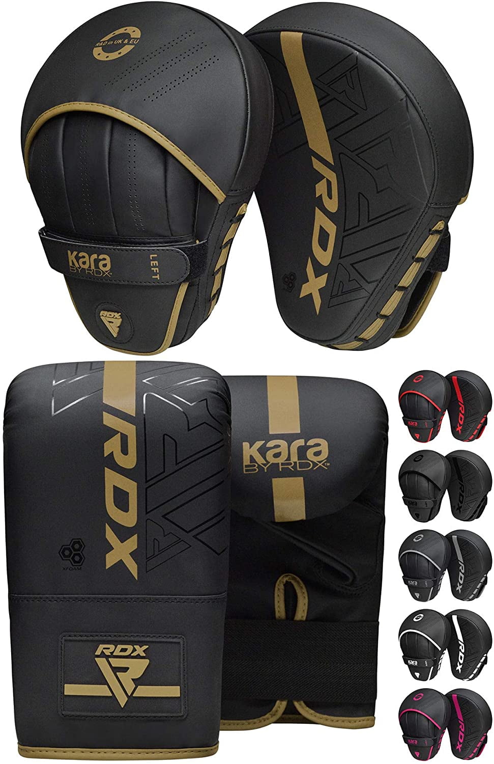 2 x Curved Focus Pads Muay Thai Punch Mitts MMA Training Hook /& Jab Kickboxing