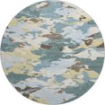 thumbnail image 2 of Addison Rugs Mayfield Premium Machine Washable Transitional Abstract Teal Round Rug, 8' x 8', 2 of 8