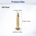 thumbnail image 3 of Uxcell 100-Pack Clavos Pequeños, 2.8mm x 20mm Clavos de Latón con Cabeza Redonda, 3 of 6