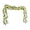 Green C, variant on White Maple Leaf Garland with Lights, 5.74ft Artificial Fall Vine Garland with Warm LED String, Flexible Lighted Hanging Decor for Thanksgiving Mantel, Wall & Wedding