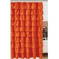thumbnail image 4 of Ruffled orange Fabric Shower Curtain, 4 of 6