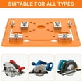 thumbnail image 3 of AEVXKHI Cutting Machine Base Plate, Plastic Circular Saw Bottom Plate, Woodworking Cutting Machine Bottom Plate, 90° Flat 45° Oblique Cutting Trimming Machine Base Plate, 3 of 10