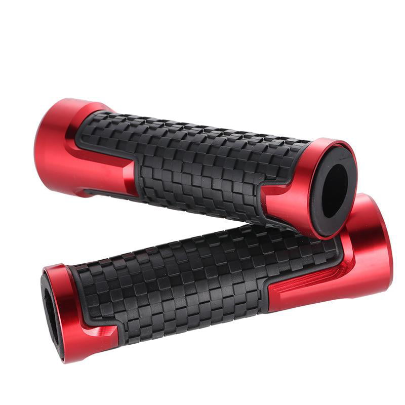 Dasing Motorcycle Handlebar Grips Modified Aluminum Alloy Rubber Grip Cover for Storm Eye CBF190R /X CB190R /F Red 