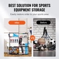 thumbnail image 3 of Organizador de garaje VEVOR Golf Storage para 2 bolsas de golf, 3 of 9