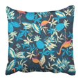 thumbnail image 1 of RYLABLUE Belle Housse de Coussin Graphique Artistique Tropicale Colorée Forêt d'Été Nature Philodendron Feuille Fendue 16x16 Pouces, 1 of 1