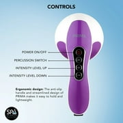 Spa Sciences PRIMA Recovery Massager, 4 Interchangeable Heads, 3 Intensity Levels, Rechargeable