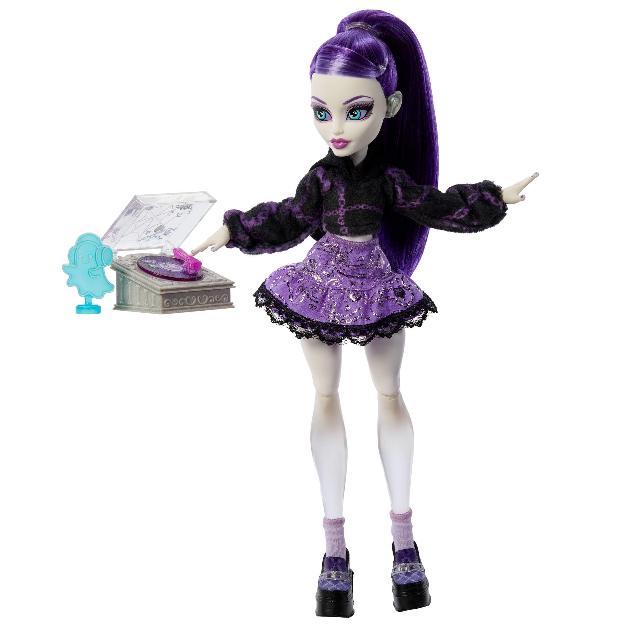Monster High Self-Scare Secrets Spectra Vondergeist Fashion Doll with 13 Realistic Accessories