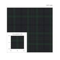 thumbnail image 5 of Seabrook Designs Dark Blue & Evergreen Tailor Plaid Prepasted Wallpaper - 20.9 in. W x 33 ft. L Roll, 5 of 6