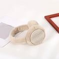 thumbnail image 2 of ZSQDM Womens Cute Fluffy Earmuffs Women Winter Ear Folding Warm Earmuffs Girls Plush Ear Outdoor Cold Ear Winter Outdoor EarMuffs, 2 of 5