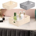 thumbnail image 7 of Rectangular Plastic Storage Basket,Pantry Plastic Storage Baskets, for Bathroom Pantry Closet Laundry Kitchen Countertop & Home Organization Essentials,Beige,M, 7 of 7