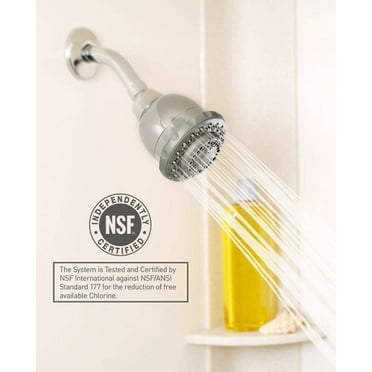 Culligan WSH-C125 Wall-Mounted Filtered Shower Head with Massage, Chrome Finish