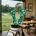 thumbnail image 4 of Yuyamidu Golf Ball Golf Head Covers PU Leather Golf Club Head Covers for Club Protective, Green Golf Gifts Accessory for Men Women, 4 of 7