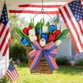 thumbnail image 1 of Independence Day Simulation Bouquet Wall Decor Wholesale Red White And Blue United States Flag Wreath Decorations, 1 of 9
