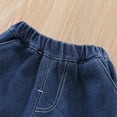 thumbnail image 4 of Chenyin Infant Baby Boys Girls Fleece Jeans Pants Elastic Waist Soft Denim Pants Fall Winter Padded Trousers for Toddler 6 Months - 4 Years, 4 of 8