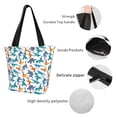 thumbnail image 6 of Kdxio Block Dinosaur Women Reusable Grocery Bags Foldable Ripstop,Reusable Shopping Bags for Shopping,Gym,Gift, 6 of 8