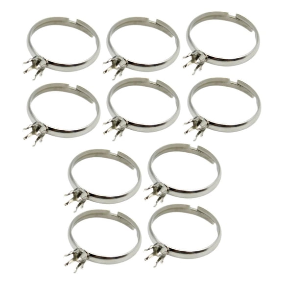 10 piezas anillo de garra en duardol de punta de garra joyas de bricolaje haciendo componentes d mm