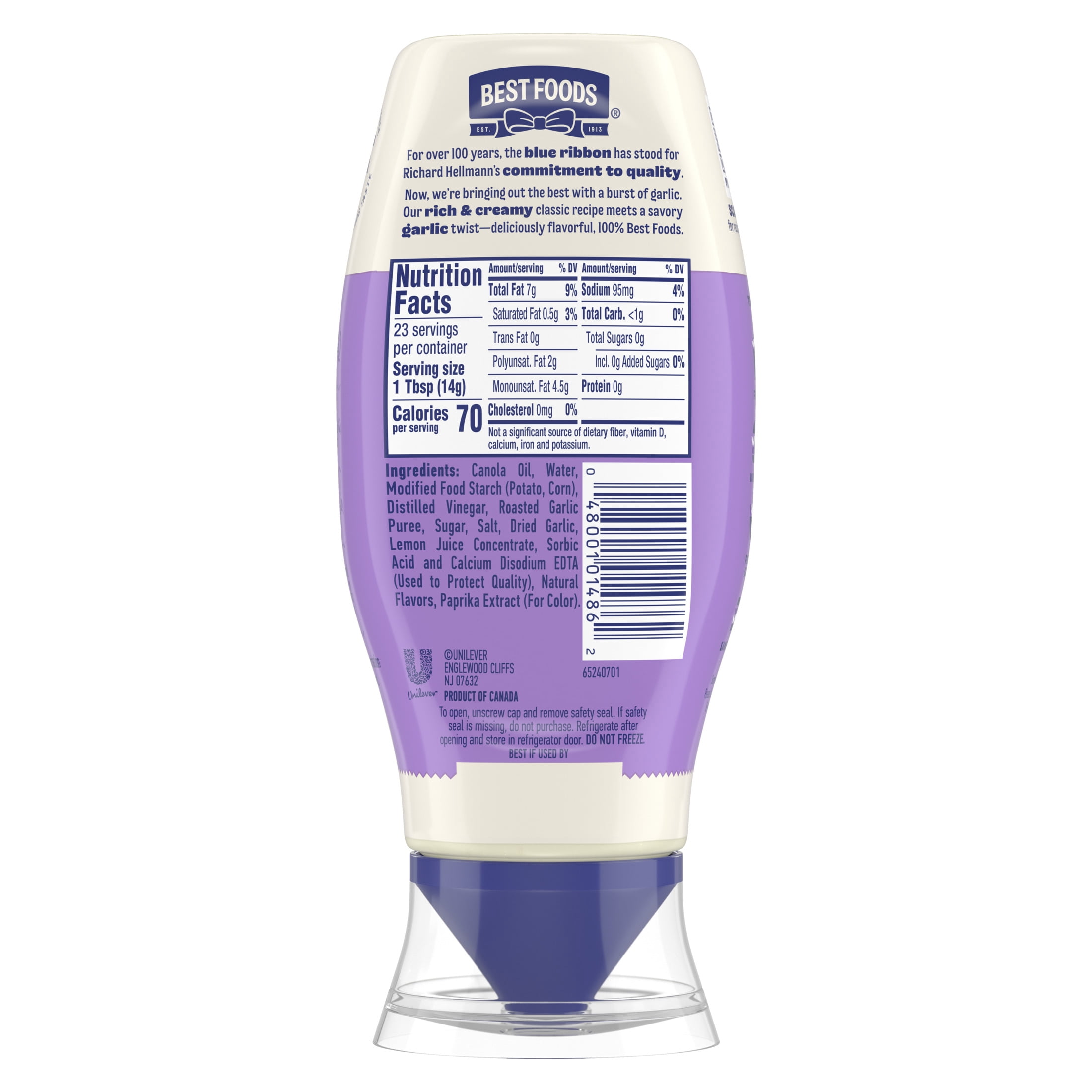 (3 pack) Best Foods Garlic Aioli Dip & Spread Condiments Dipping Sauce, 11.5 fl oz Squeeze Bottle