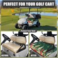thumbnail image 4 of Yuyamidu Xmas Tree Golf Cart Seat Covers Snowflake Golfcart Seat Cover with Pockets Universal Club Car Seat Towel Blanket Christmas Golf Cart Accessories, 4 of 7