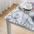 thumbnail image 5 of BANET  Square Fabric Tablecloth, Garden Breeze, Easy Care and Stain Resistant Fabric Table Cloth, Sweet Pastel Spring Floral 40*40, 5 of 8