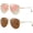C1 Gold/Pink + Gold/Brown, variant on Free Aviator Sunglasses for Women Men, Polarized UV400 Protection Trendy Shades, No-Snag Metal Frame Glasses