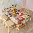 thumbnail image 3 of Pioneer Flower Floral Print Pattern Rectangle Tablecloth 60"x102", Waterproof Polyester Table Cloth, Wipeable Spillproof for Dining Camping Indoor Outdoor, 3 of 6