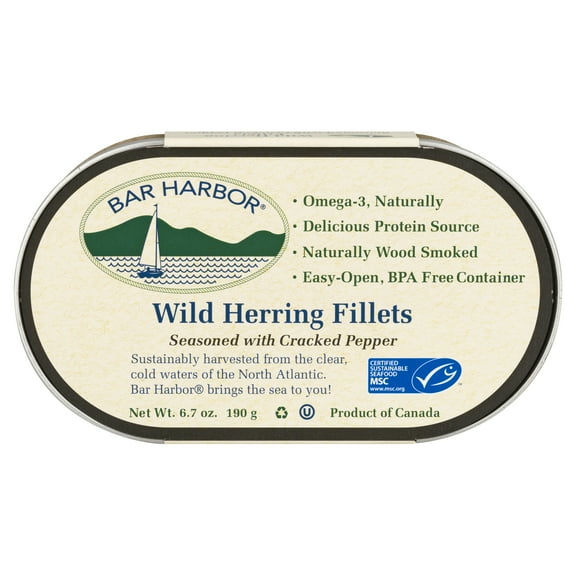 Bar Harbor Wild Herring With Cracked Pepper 6.7 oz (Pack Of 12)