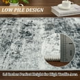 thumbnail image 4 of Yesurprise Xm-Abstract-Emotional Gray tone 2x6ft 100% Polyester Area Rugs, 1150Gsm, 350Gsm Velvet Weight, Pearl Velvet Washed Back Folding Printed Carpet, 4 of 8