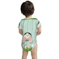 thumbnail image 3 of Junzan White Bunny Bottom And Easter Eggs Print Short-Sleeve Baby Climbing Clothes, Bodysuits for Infant One-Piece for Baby Boys & Girls Baby Clothes Baby Romper with Snap Closure-18 Months, 3 of 6