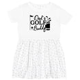 thumbnail image 3 of Inktastic Dad's Golf Buddy Girls Toddler Dress, 3 of 5