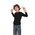thumbnail image 2 of BROOKLYN VERTICAL Boys 4 Pack Long Sleeve Soft Cotton Tee Shirts Undershirts, 2 of 5