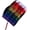 Rainbow Stripes, variant on In the Breeze 2984 — Tie Dye Pouch Parafoil Kite — Easy-Flying Single-Line Kite for All Ages