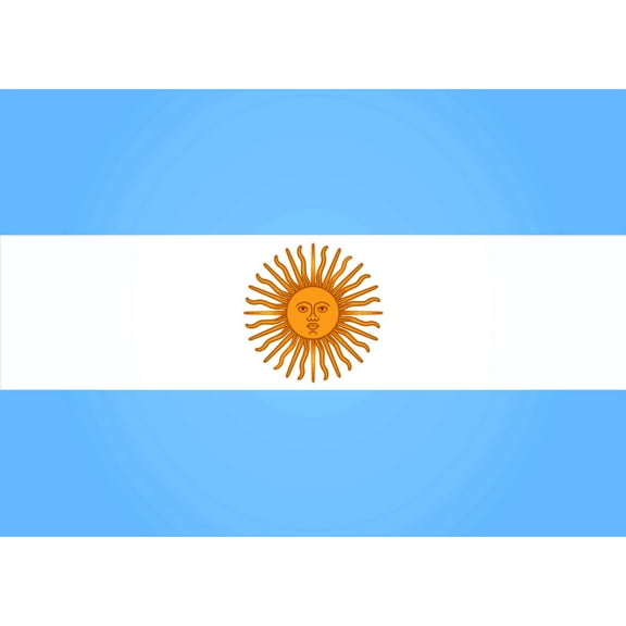 Custom Designs Argentina Flag 8 Inches X 12 Inches