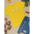 thumbnail image 3 of Cute Wild Daisies W Butterflies T-Shirt Women -Image by Shutterstock, Female Large, 3 of 4