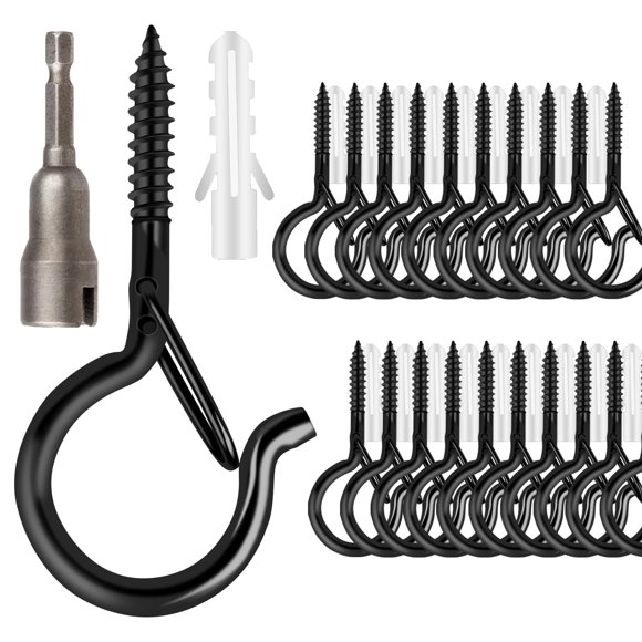 Ganchos Q-Hanger FSAH, 36 unidades con hebilla de seguridad para exteriores