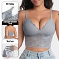 thumbnail image 2 of Njagoc3 Wireless Bras for Women Lace Beautiful Back Deep V Sling Style Casual Everyday Daily Bra, 2 of 6