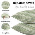 thumbnail image 4 of Waterproof Throw Pillow Covers Set of 2, 20x20 Inch Green Ombre Geometric Decorative Pillowcases Outdoor Pillow Slip Cushion Covers Set for Couch Tent Southwest Ethnic Country, 4 of 7