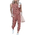 thumbnail image 2 of BLVB Womens Tracksuit Summer 2 Piece Outfits Casual Sleeveless Tank Tops and Drawstring Pants Lounge Sets with Pock, 2 of 4