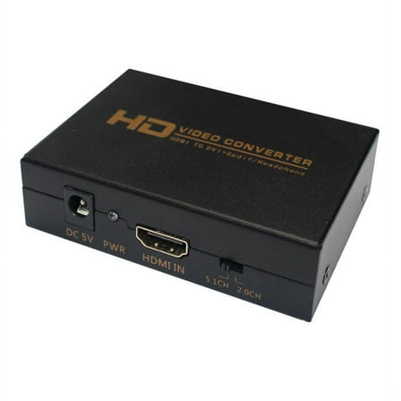 RAPOBRIX HDMI to DVI Converter - 1080p with Coaxial & 3.5mm Audio, Plug & Play