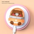 thumbnail image 4 of Mini ventilador de cuello sin aspas USB Ventilador de refrigeración portátil con forma de animal de 3 velocidades (oso) Sywqhk Libre de BPA, 4 of 5