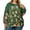 Dark Green, variant on Cartoon Print T Shirt Women Party Long Sleeve Loose Plus Size Tops Christmas costumes women Festival Casual O-Neck Tee Shirt