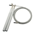 thumbnail image 1 of Cuerda de saltar de velocidad de 300 cm, longitud ajustable, para entrenamientos al aire libre y fitness. Plata fina, 1 of 9