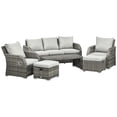 thumbnail image 1 of Outsunny Patio Furniture with Cushions, Light Grey, 1 of 9