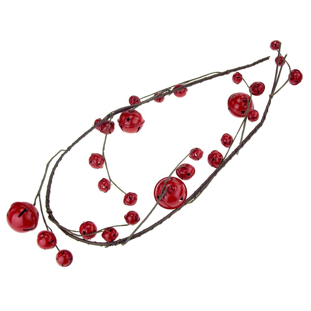 Christmas Jingle Bell Branch Garland, 54Inch